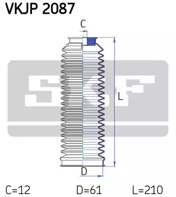 Комплект пыльника SKF VKJP 2087 (VKN 401)